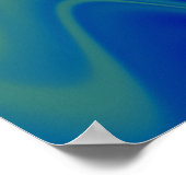 Wavy Multicolor Abstrakt Poster (Ecke)