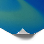 Wavy Multicolor Abstrakt Poster (Ecke)