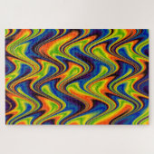 Wavy Multicolor Abstrakt Puzzle (Horizontal)