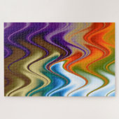 Wavy Multicolor Abstrakt Puzzle (Horizontal)