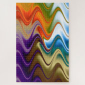 Wavy Multicolor Abstrakt Puzzle (Vertikal)