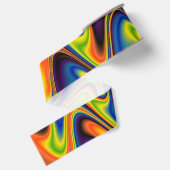 Wavy Multicolor Abstrakt Ripsband (Rückseite)