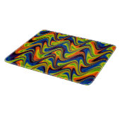 Wavy Multicolor Abstrakt Schneidebrett (Ecke)