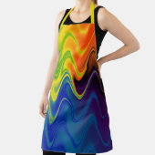 Wavy Multicolor Abstrakt Schürze (InSitu)