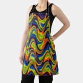 Wavy Multicolor Abstrakt Schürze (InSitu)