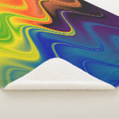Wavy Multicolor Abstrakt Sherpadecke (3/4)
