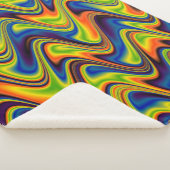 Wavy Multicolor Abstrakt Sherpadecke (3/4)