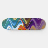Wavy Multicolor Abstrakt Skateboard (Horizontal)