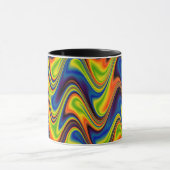 Wavy Multicolor Abstrakt Tasse (Zentrum)
