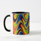 Wavy Multicolor Abstrakt Tasse (Links)
