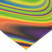 Wavy Multicolor Abstrakt Tischdecke (Schrägansicht)