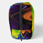 Wavy Multicolor Abstrakt Waschbeutel (Rechts)