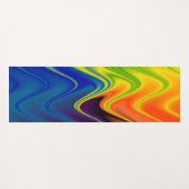 Wavy Multicolor Abstrakt Yogamatte (Rückseite (Horizontal))
