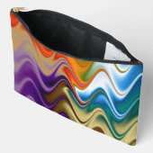 Wavy Multicolor Abstrakt Zubehörtasche (Offen)