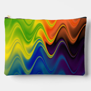 Wavy Multicolor Abstrakt Zubehörtasche