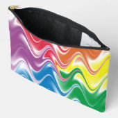 Wavy Multicolor Abstrakt Zubehörtasche (Offen)