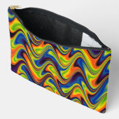 Wavy Multicolor Abstrakt Zubehörtasche (Offen)