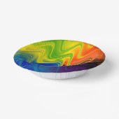 Wavy Multicolor Abstrakte Papierplatte Pappteller (Gewinkelt)