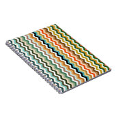 Wavy Multicolor Muster Notizblock (Rechte Seite)