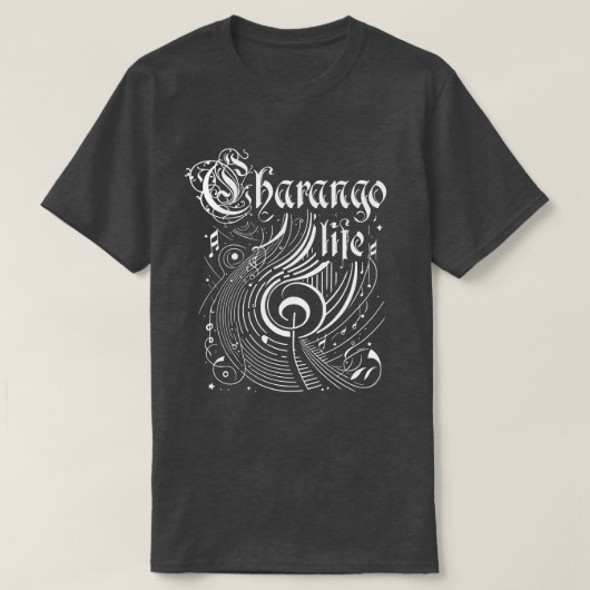 Wavy Music Charango T-Shirt (Design vorne)