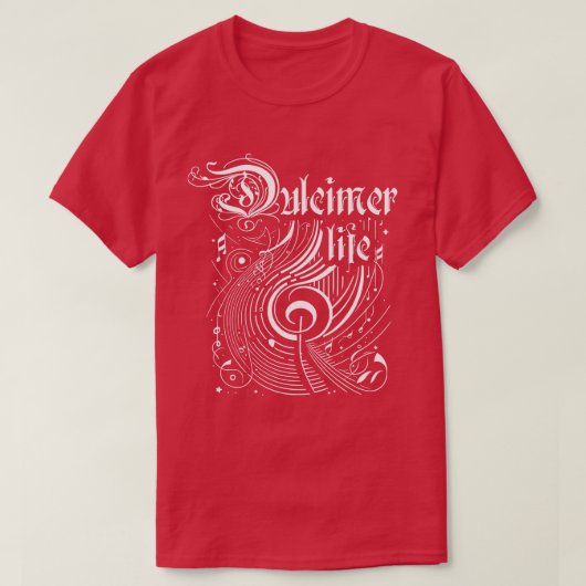 Wavy Music Dulcimer Life T-Shirt (Design vorne)
