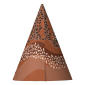 Wavy Natural Geo: Minimalistisch nahtlos. Partyhütchen (Rückseite)