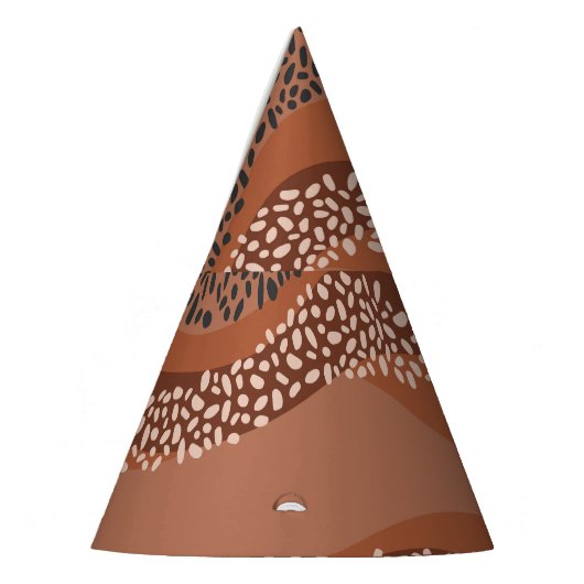 Wavy Natural Geo: Minimalistisch nahtlos. Partyhütchen (Links)