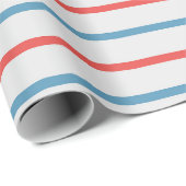Wavy Nautical Stripes Geschenkpapier (Rolleneckpunkt)