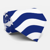 Wavy Navy Strips Krawatte (Gerollt)
