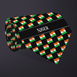 Wavy Niger Flag Muster Krawatte