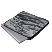 Wavy Ocean tagsüber Laptopschutzhülle (Vorne Knopf)