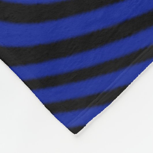 Wavy Optical Illusion Muster Fleecedecke (Ecke)