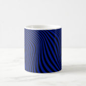 Wavy Optical Illusion Muster Kaffeetasse (Mittel)