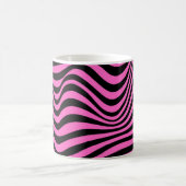 Wavy Optical Illusion Muster Kaffeetasse (Mittel)