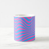 Wavy Optical Illusion Muster Kaffeetasse (Mittel)