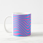 Wavy Optical Illusion Muster Kaffeetasse (Links)