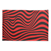 Wavy Optical Illusion Muster Kissenbezug (Rückseite)