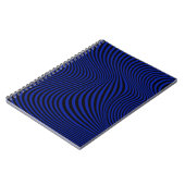 Wavy Optical Illusion Muster Notizblock (Linke Seite)