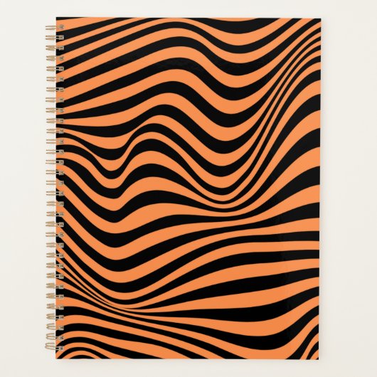 Wavy Optical Illusion Muster Planer (Vorderseite)
