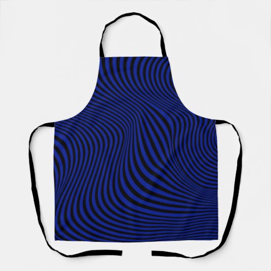 Wavy Optical Illusion Muster Schürze (Vorderseite)