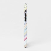 Wavy Pastel Colors Design iPhone Hülle (Linke Seite)