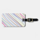 Wavy Pastel Colors Gepäckanhänger (Vorderseite horizontal)