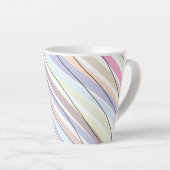 Wavy Pastel Colors Milchtasse (Rechte Ecke)