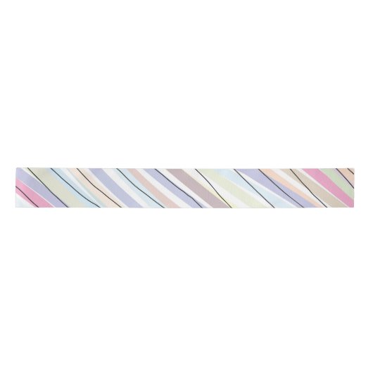 Wavy Pastel Colors Satinband (Vorderseite)