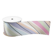 Wavy Pastel Colors Satinband (Spule)