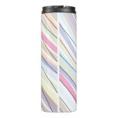 Wavy Pastel Colors Thermosbecher (Rückseite)