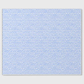 Wavy Pattern - Baby Blue on White Geschenkpapier (Flach)