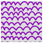 Wavy Pattern - Lila auf White Stoff (Muster)