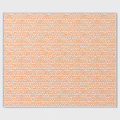 Wavy Pattern - Orange auf Weiß Geschenkpapier (Flach)