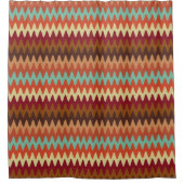 Wavy Pattern Sedona Südwest Duschvorhang (Vorderseite)